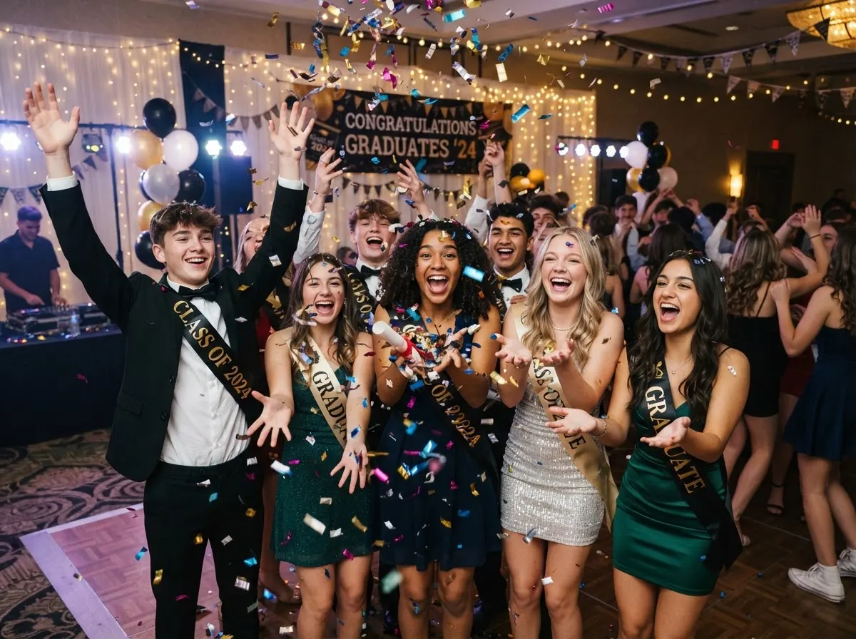 Fiesta de promoción escolar elegante
